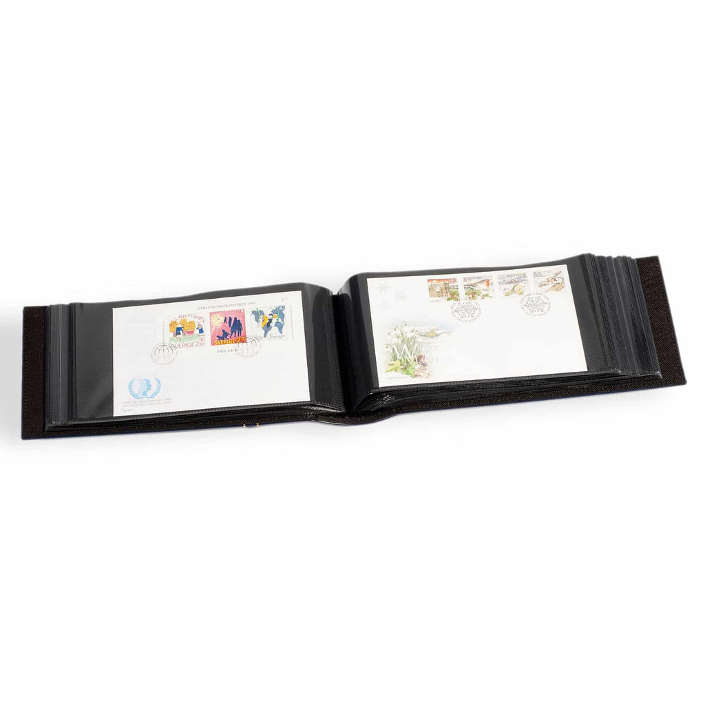 Album for 100 FDCs or letters in C6 format, blue
