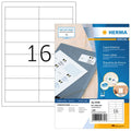 Inkjet labels A4, 97 x 33.8 mm, white, permanent adhesion