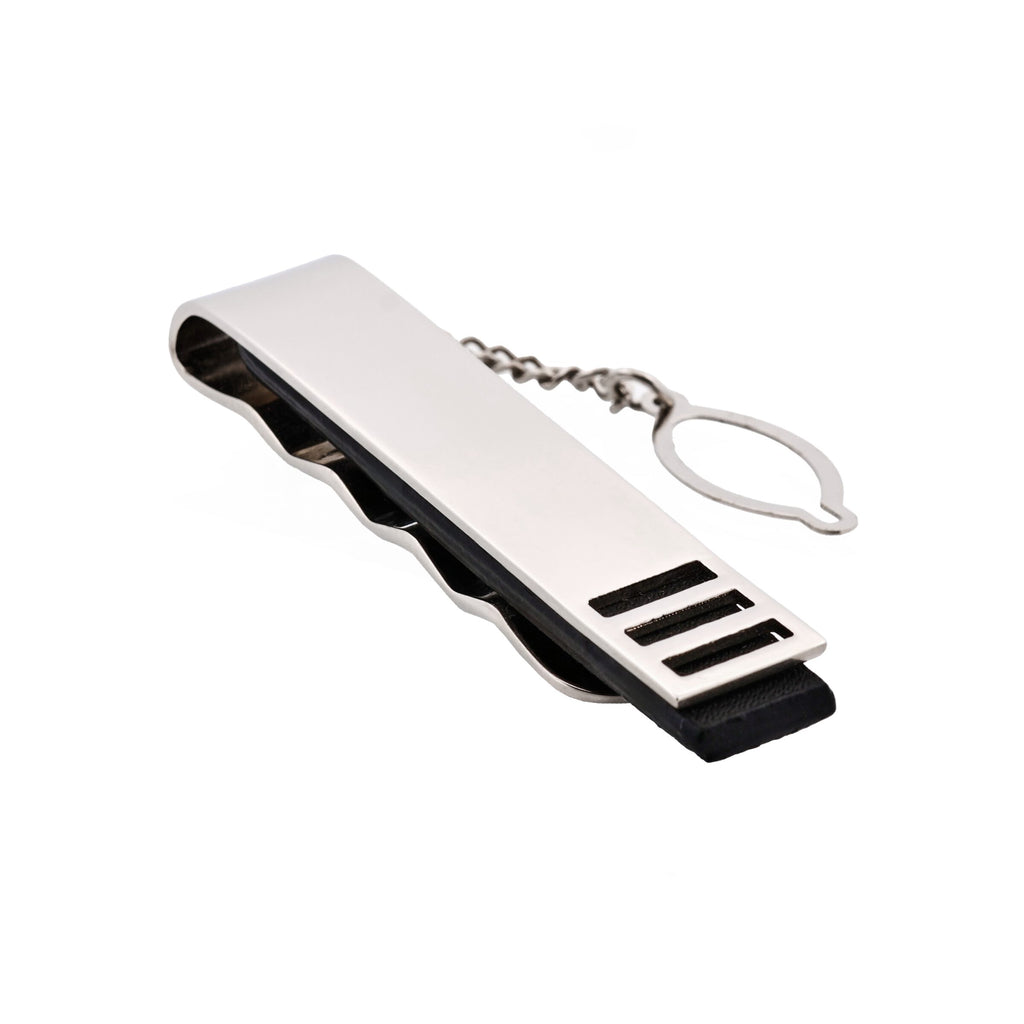 Rhodium Plated Tie Bar