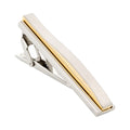 Rhodium & Gold Plated Tie Clip