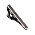 Gun Metal Ribbed Plated Tie Bar