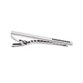 Rhodium plated Black Printed Tie Bar