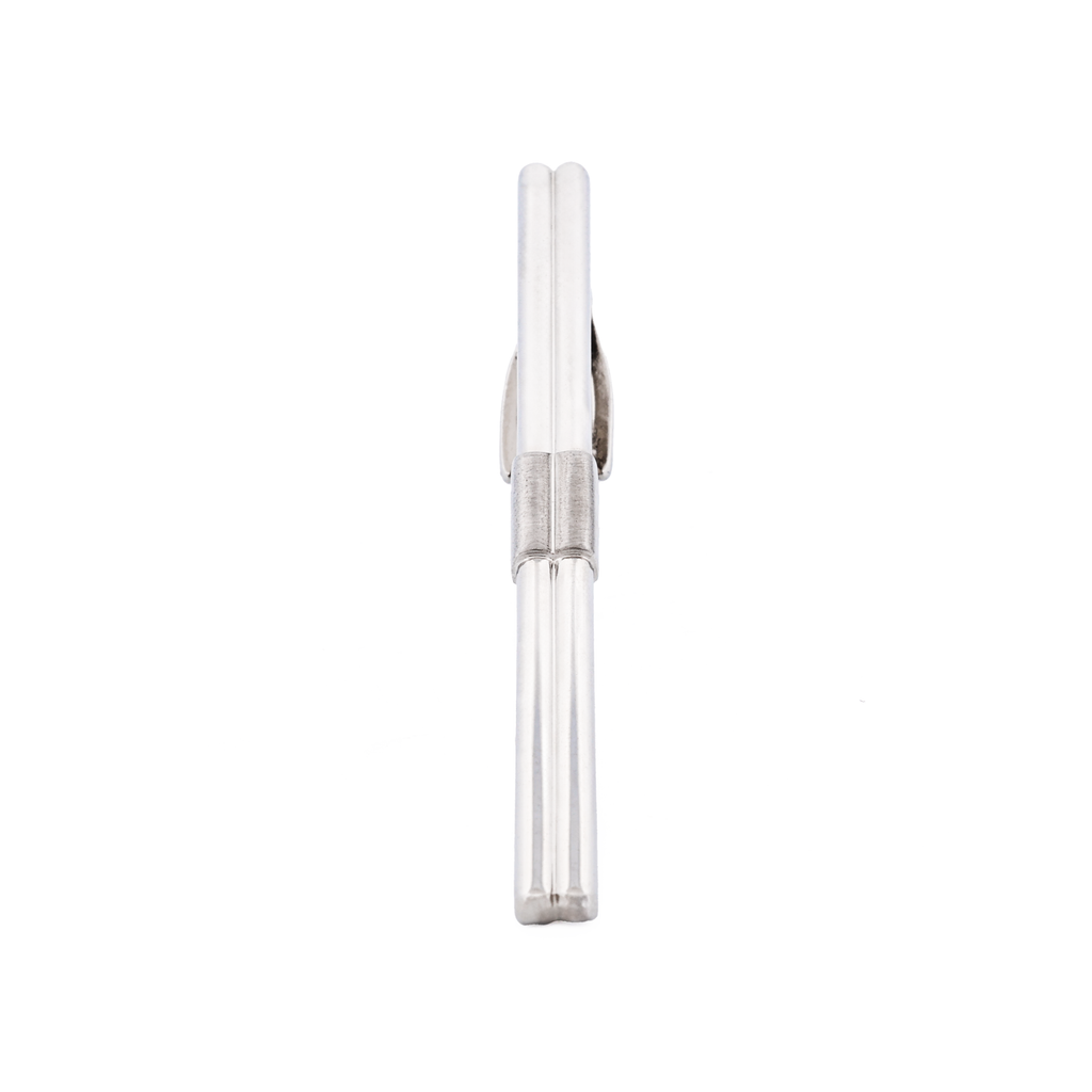 Rhodium/Brush Rhodium Tie Bar