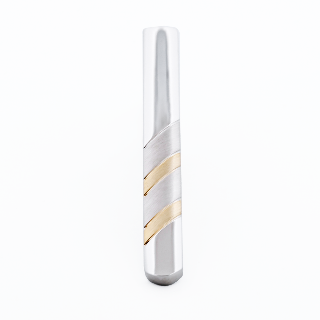 Rhodium Gold Plated Tie Bar