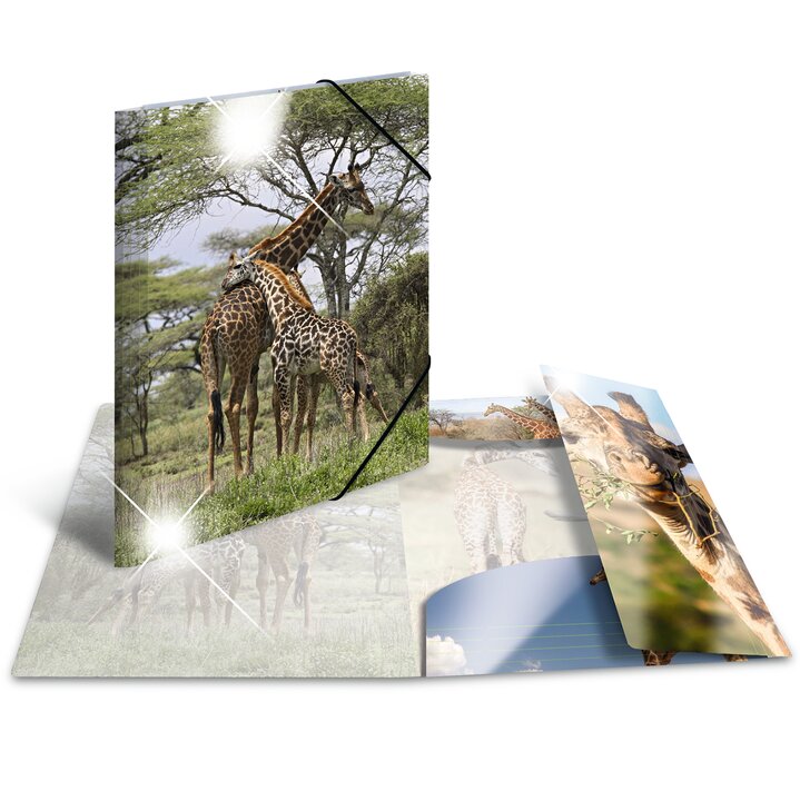 Elasticated Folder A3 Giraffe