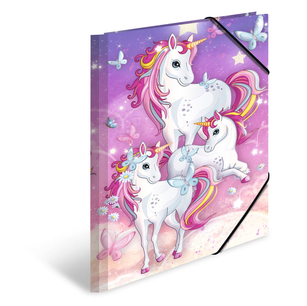 Elasticated folder - A4 - Unicorn