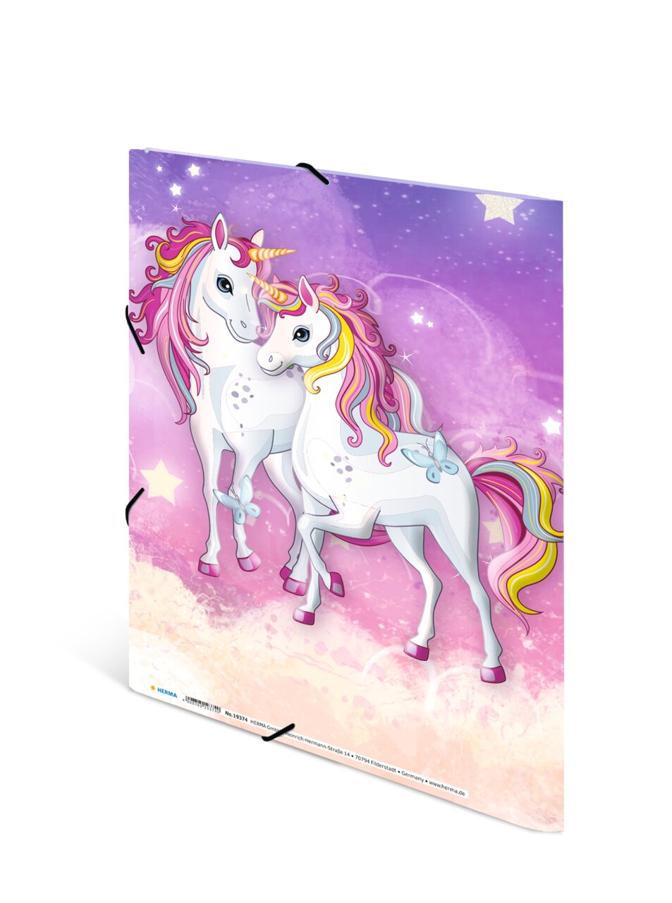 Elasticated folder - A4 - Unicorn