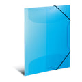 Elasticated Folder A4 PP Translucent Light Blue
