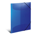 Elasticated Folder A4 PP Translucent Dark Blue
