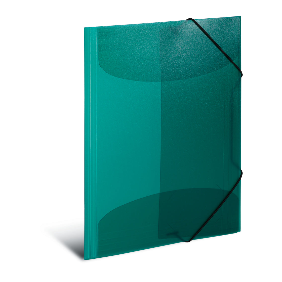 Elasticated Folder A4 PP Translucent Dark Green
