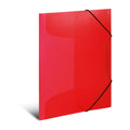 Elasticated Folder A3 PP Translucent Red