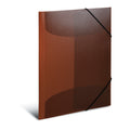 Elasticated Folder A3 PP Translucent Brown