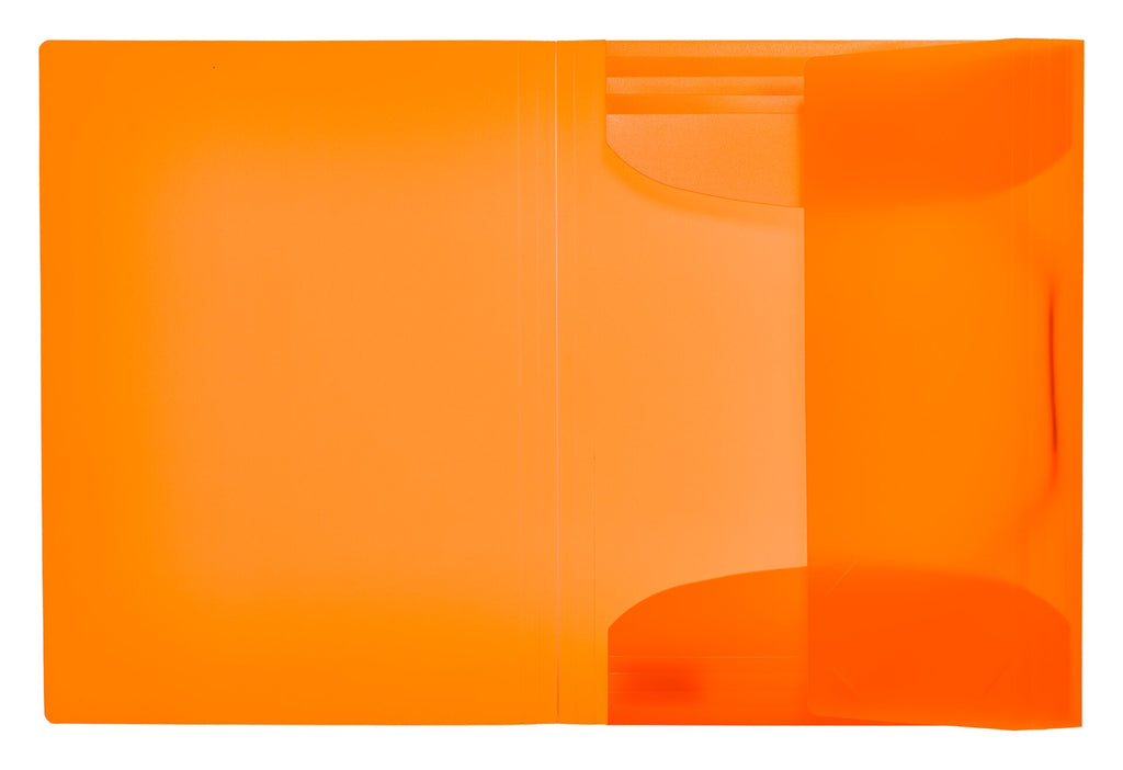 Elasticated folder A4 PP Neon, orange