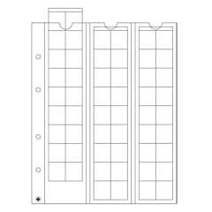 OPTIMA Coin Sheets for 54 coins up to 20mm diameter, clear