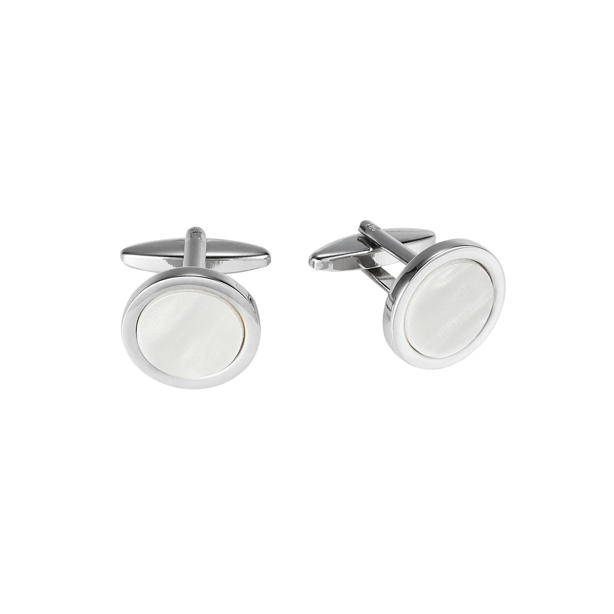 Round Mother Of Pearl Dress Cufflinks