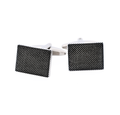 White Black Screen Print Cufflinks