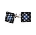 Black Blue White Cufflinks