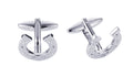 Rhodium Plated Horse Shoe Cufflinks