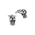 Antique Rhodium Plated Skull Cufflinks
