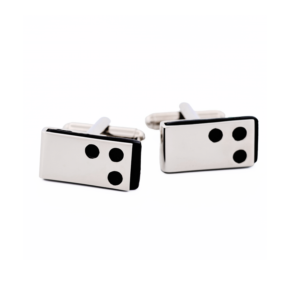 Rhodium Black Epoxy Cufflinks