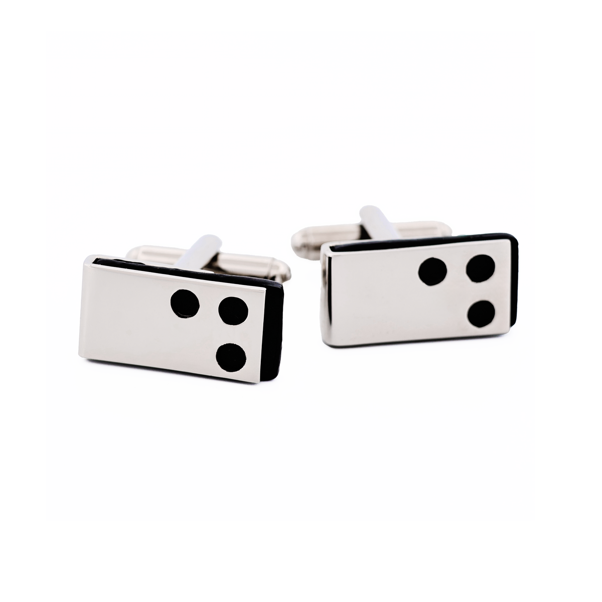 Rhodium Black Epoxy Cufflinks
