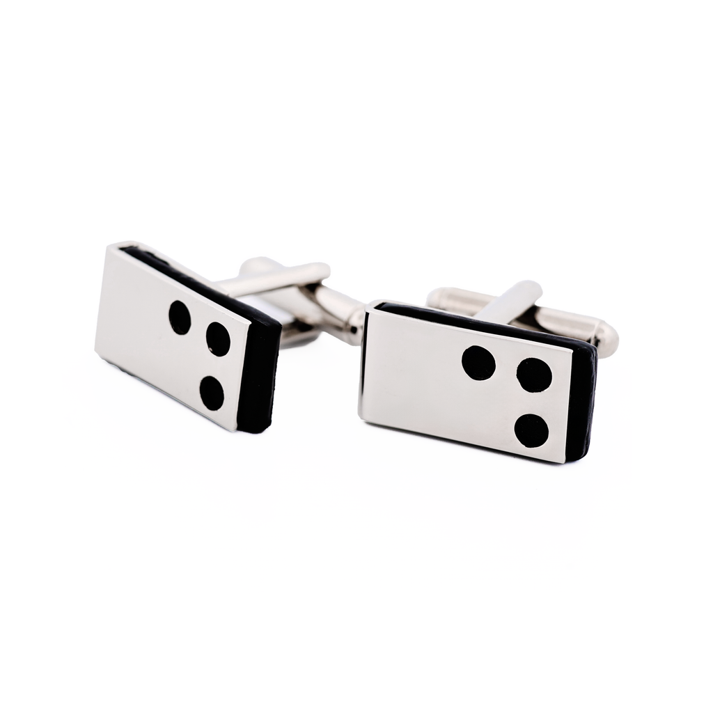 Rhodium Black Epoxy Cufflinks