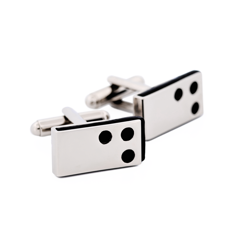 Rhodium Black Epoxy Cufflinks