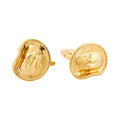Gold Army Digger's Hat Cufflinks
