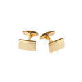 Gold Plated Mesh Patterned Rectangle Cufflinks