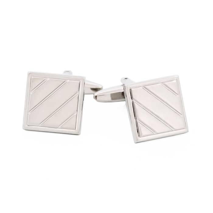 Rhodium Plated Cufflinks