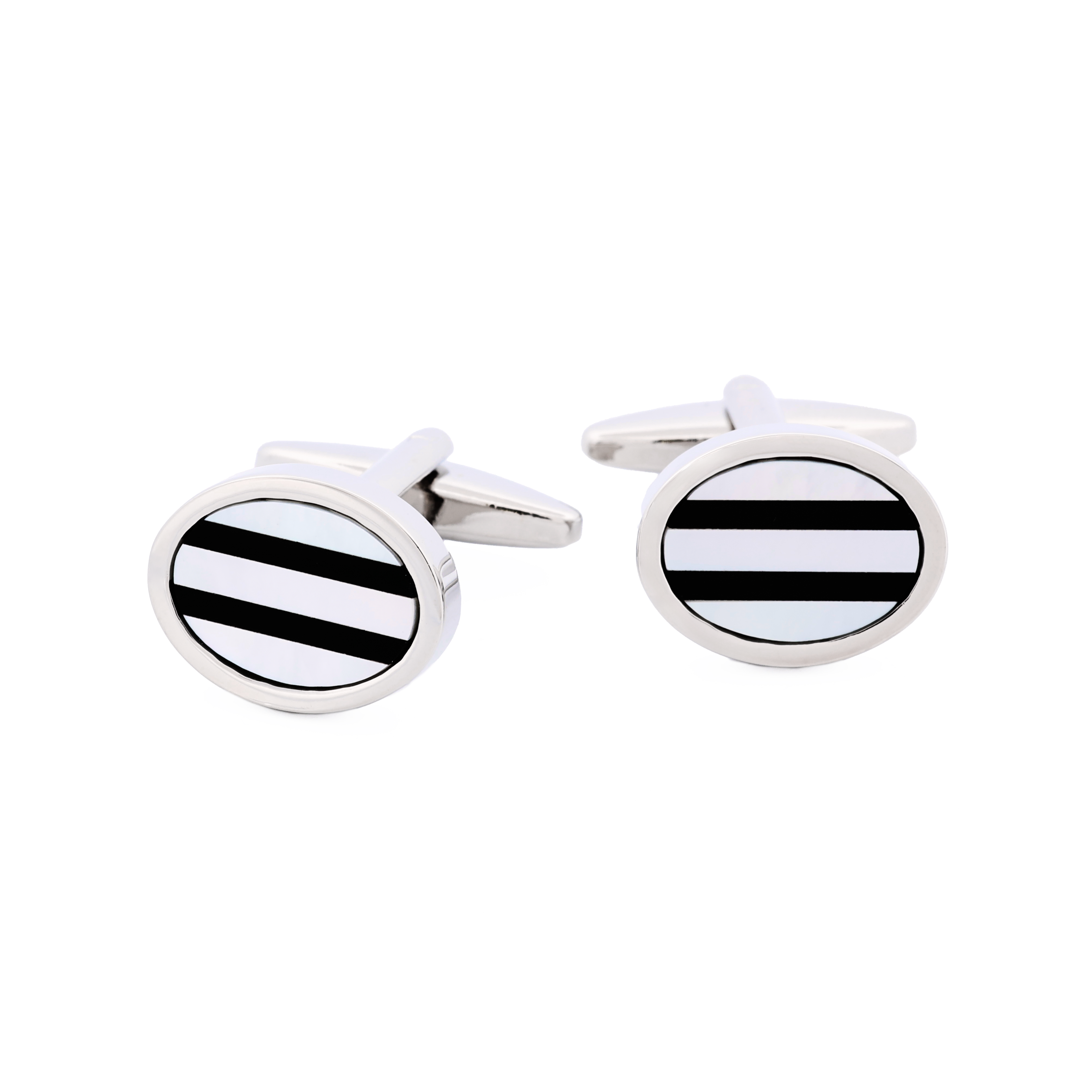 Mother Of Pearl Onyx Cufflinks