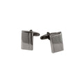 Polished Gun Metal Rectangle Cufflinks