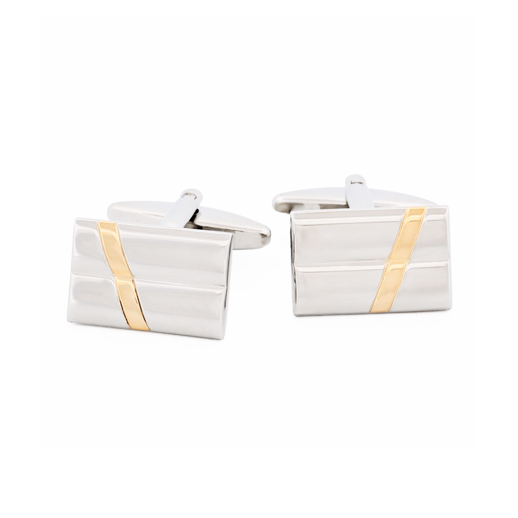 Rhodium Gold Plated Cufflinks