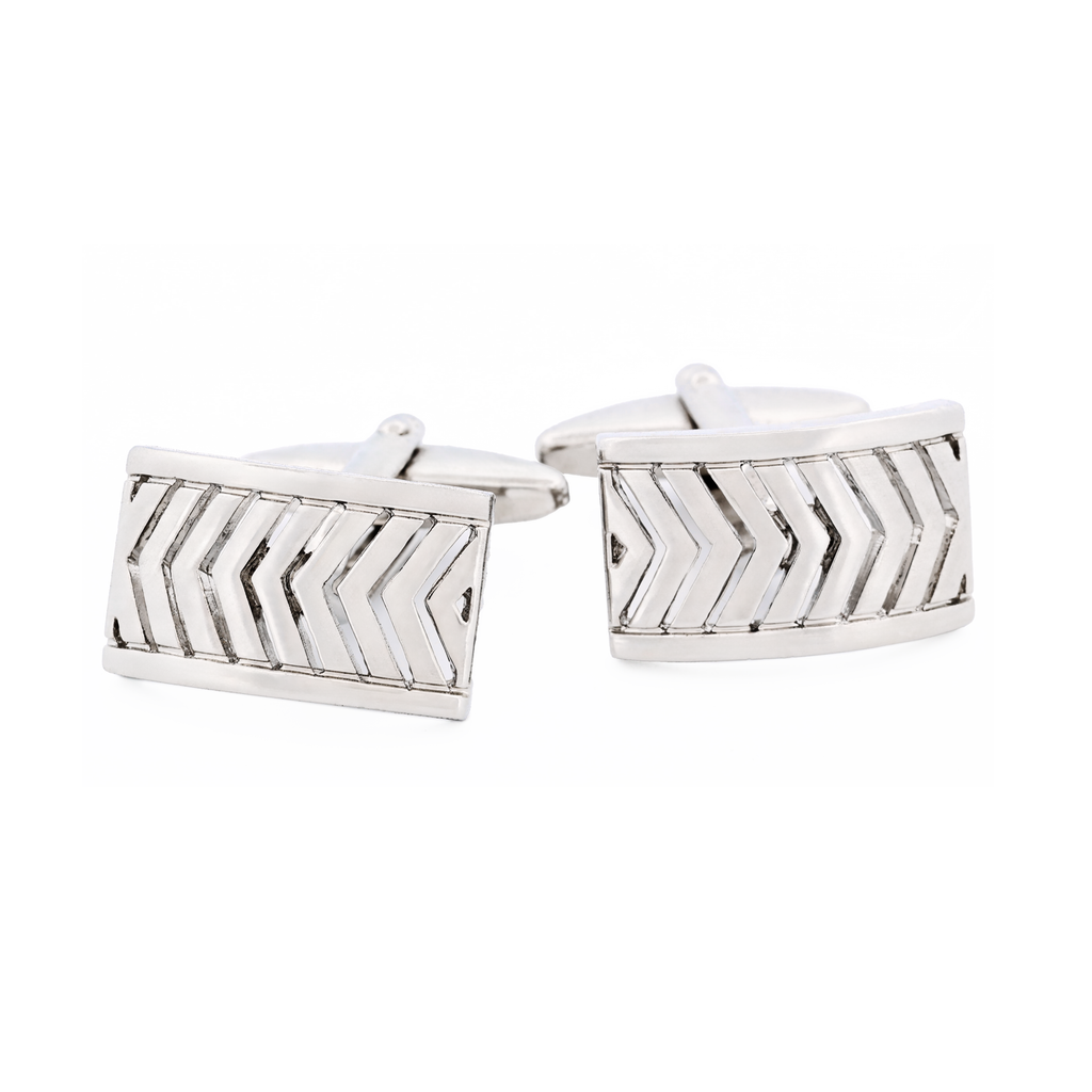 Rhodium Plated Cufflinks