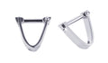 Rhodium Plated Wrap Around Cufflinks