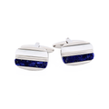 Mother Of Pearl Lapis Lazuli Cufflinks
