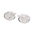 Rhodium Diamonte Cufflinks