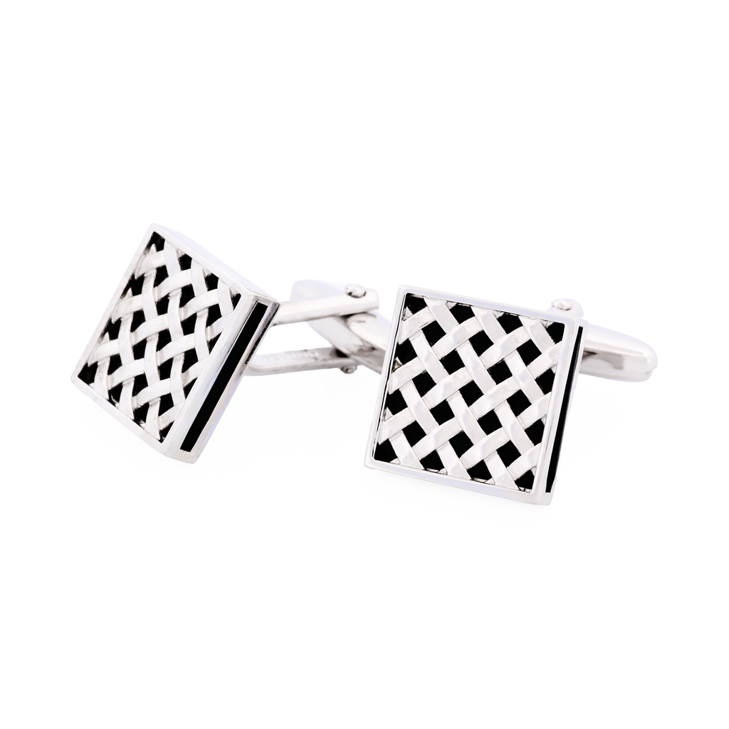 Rhodium Plated Cufflinks