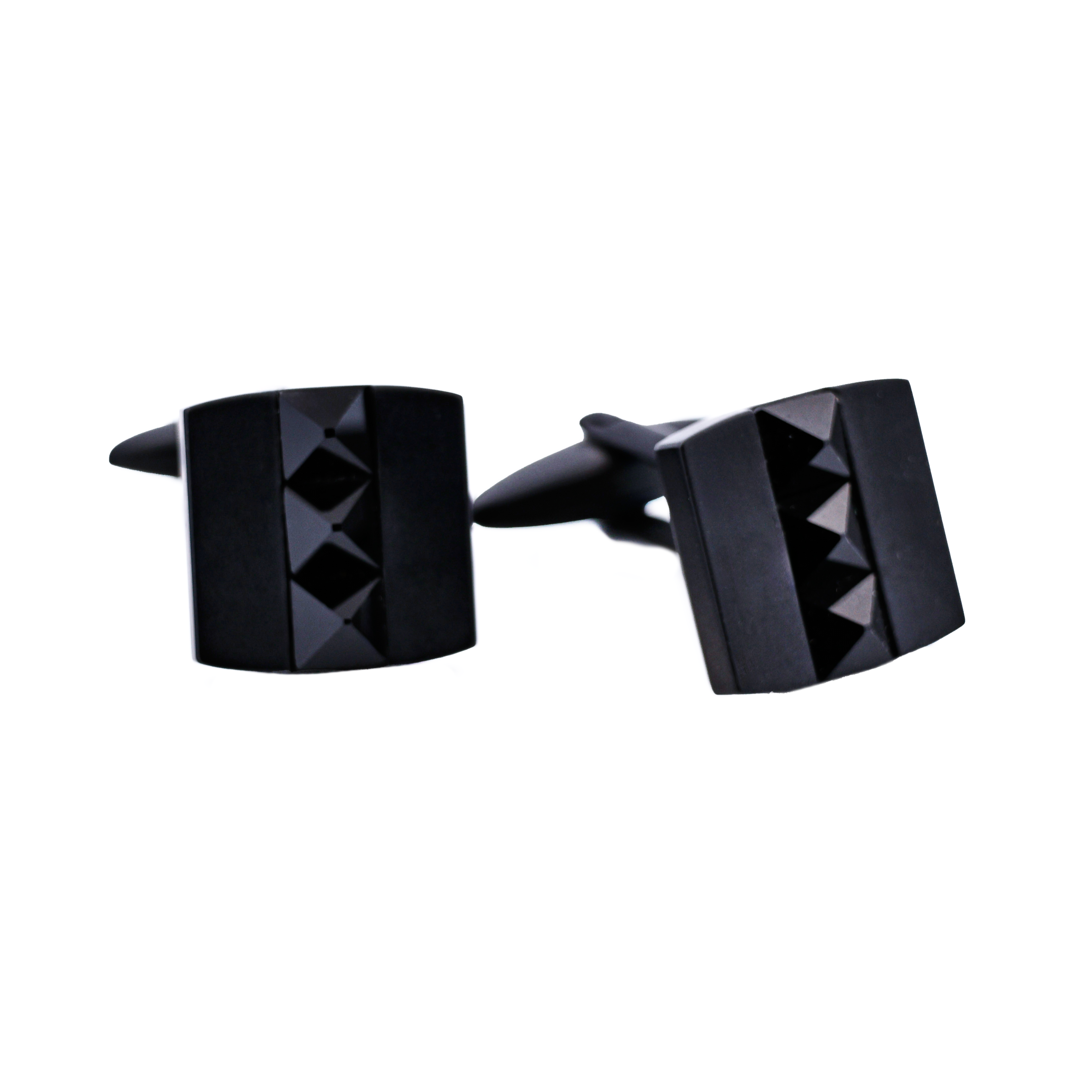 Stainless Steel Ion Plated Black Cufflinks
