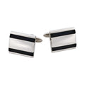 Stainless Steel & Onyx Cufflinks