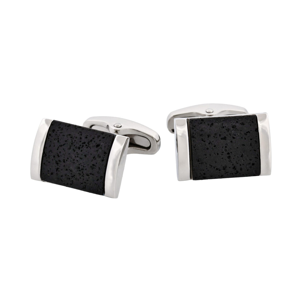 Stainless Steel & Granite Cufflinks