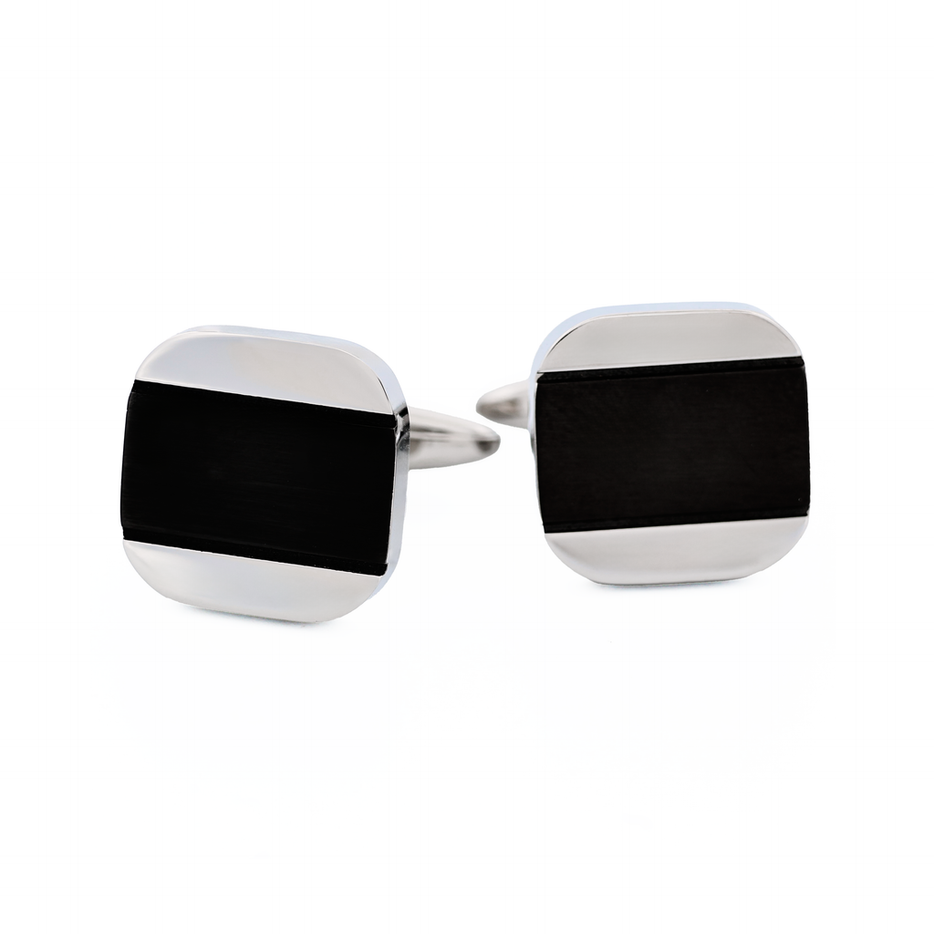 Stainless Steel Ion Plated Gun Cufflinks