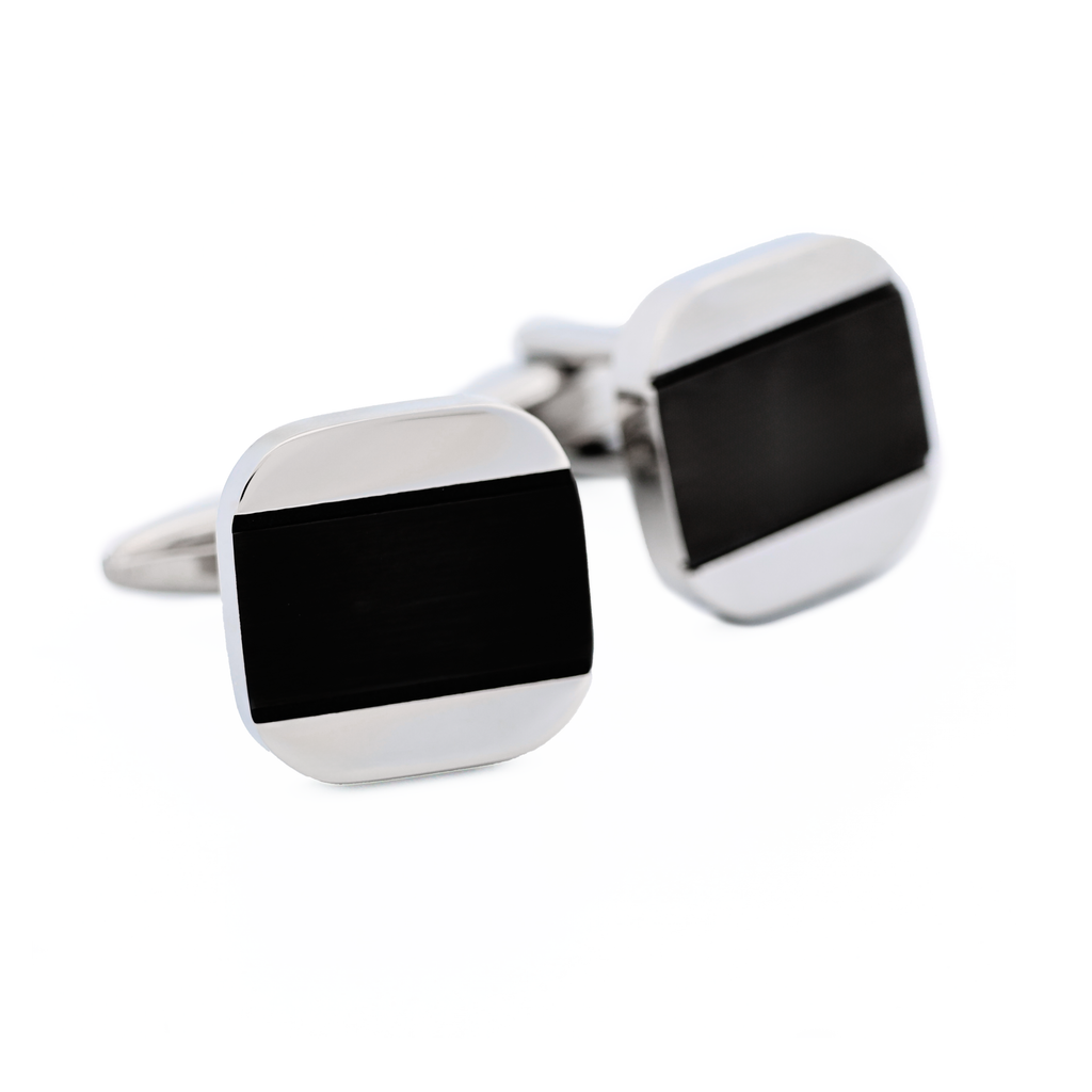 Stainless Steel Ion Plated Gun Cufflinks