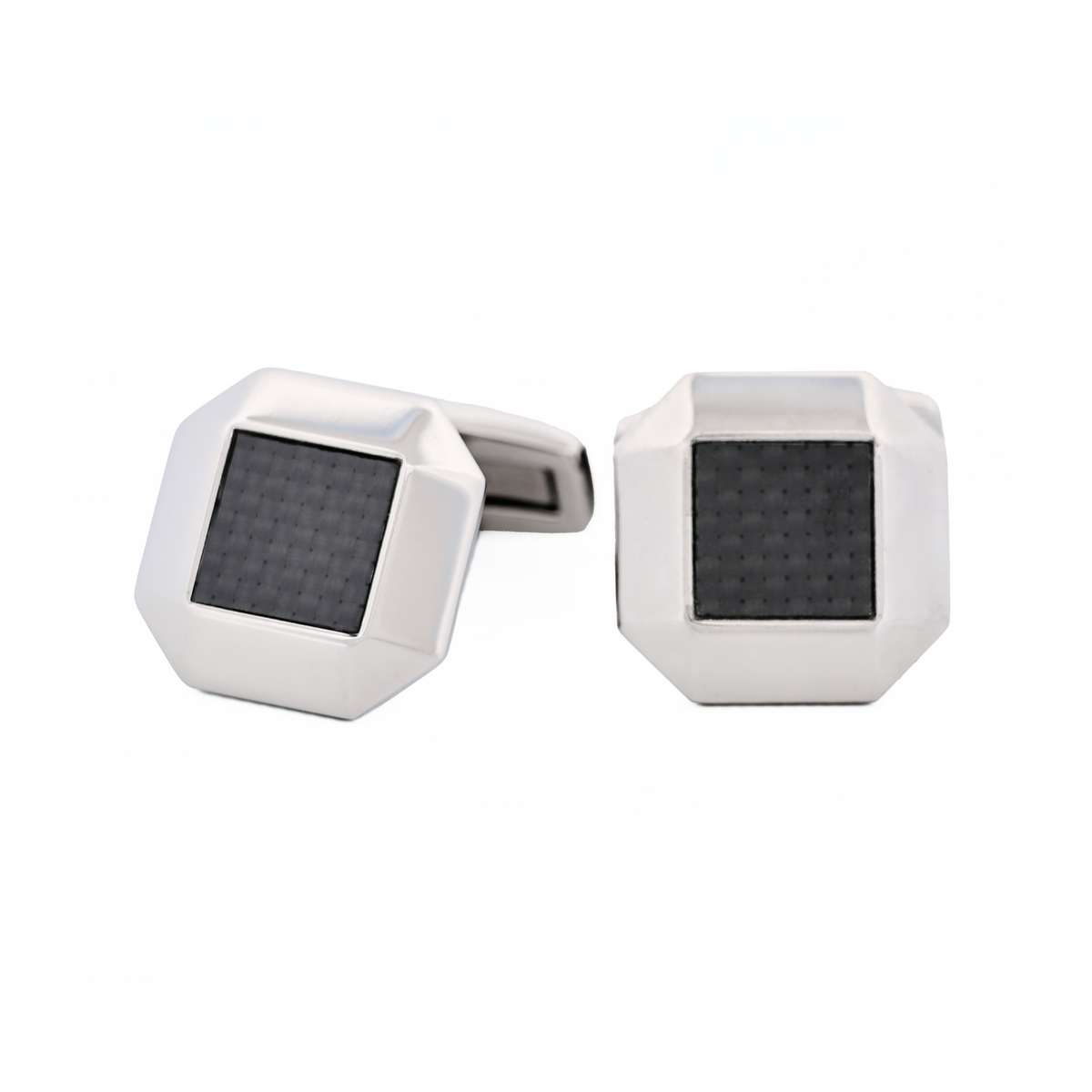 Stainless Steel Carbon Cufflinks