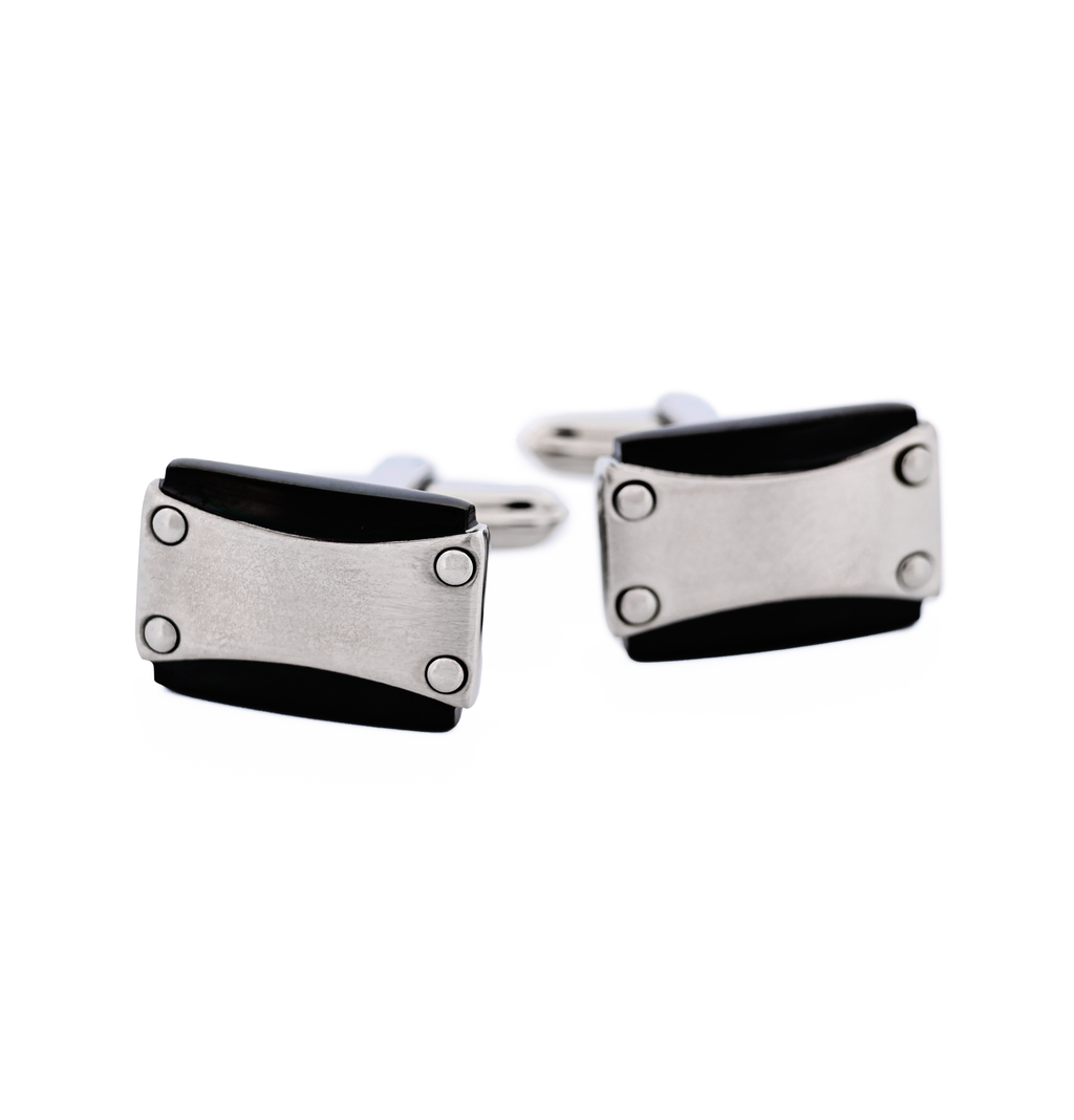Stainless Steel Ion Plated Gun Cufflinks