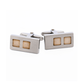 Stainless Steel & Sterling Silver Cufflinks