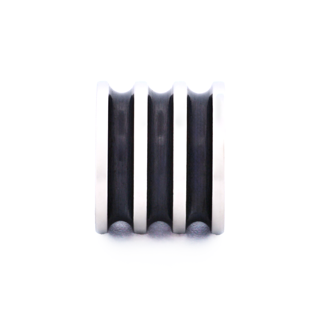 Steel Ion Plated Black Bead