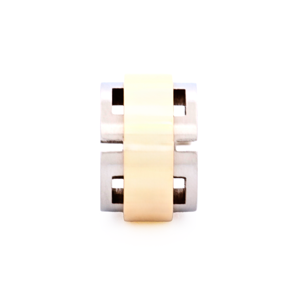 Steel Ion Plated Gold Bead