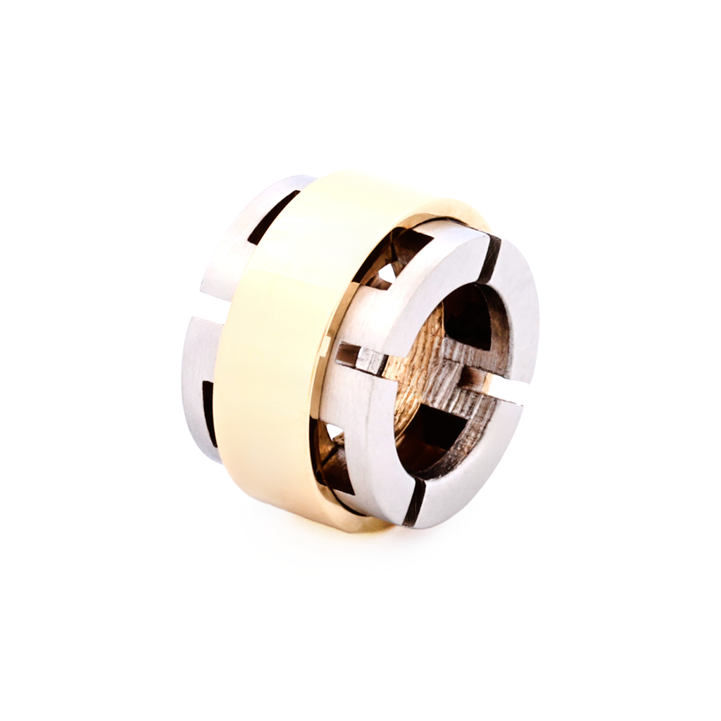 Steel Ion Plated Gold Bead