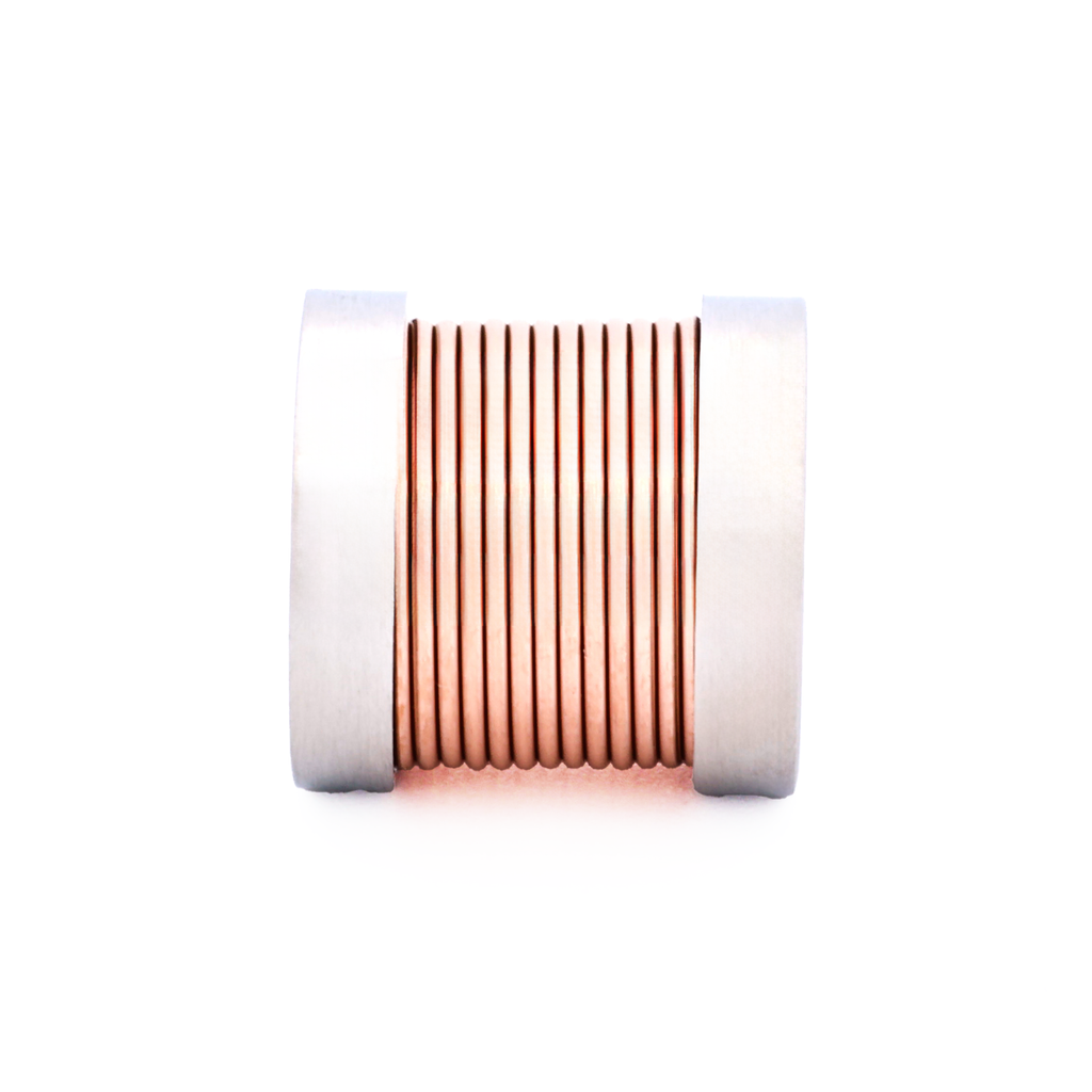 Steel Ion Plated Rose Gold Bead